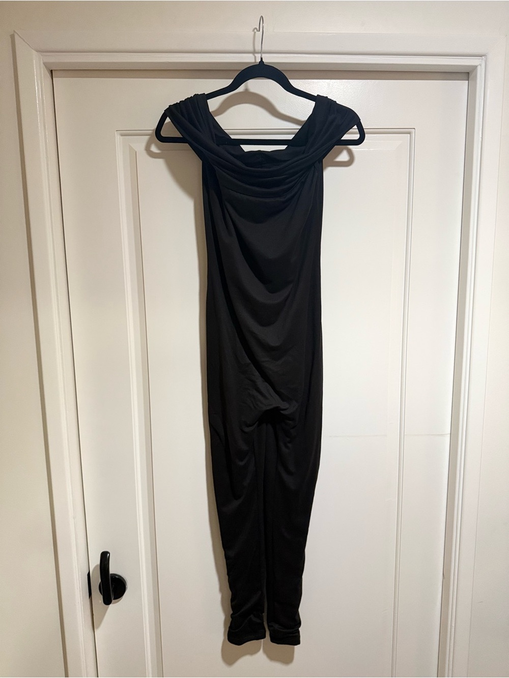 BUMPSUIT Maternity Black Draped Jumpsuit (S)